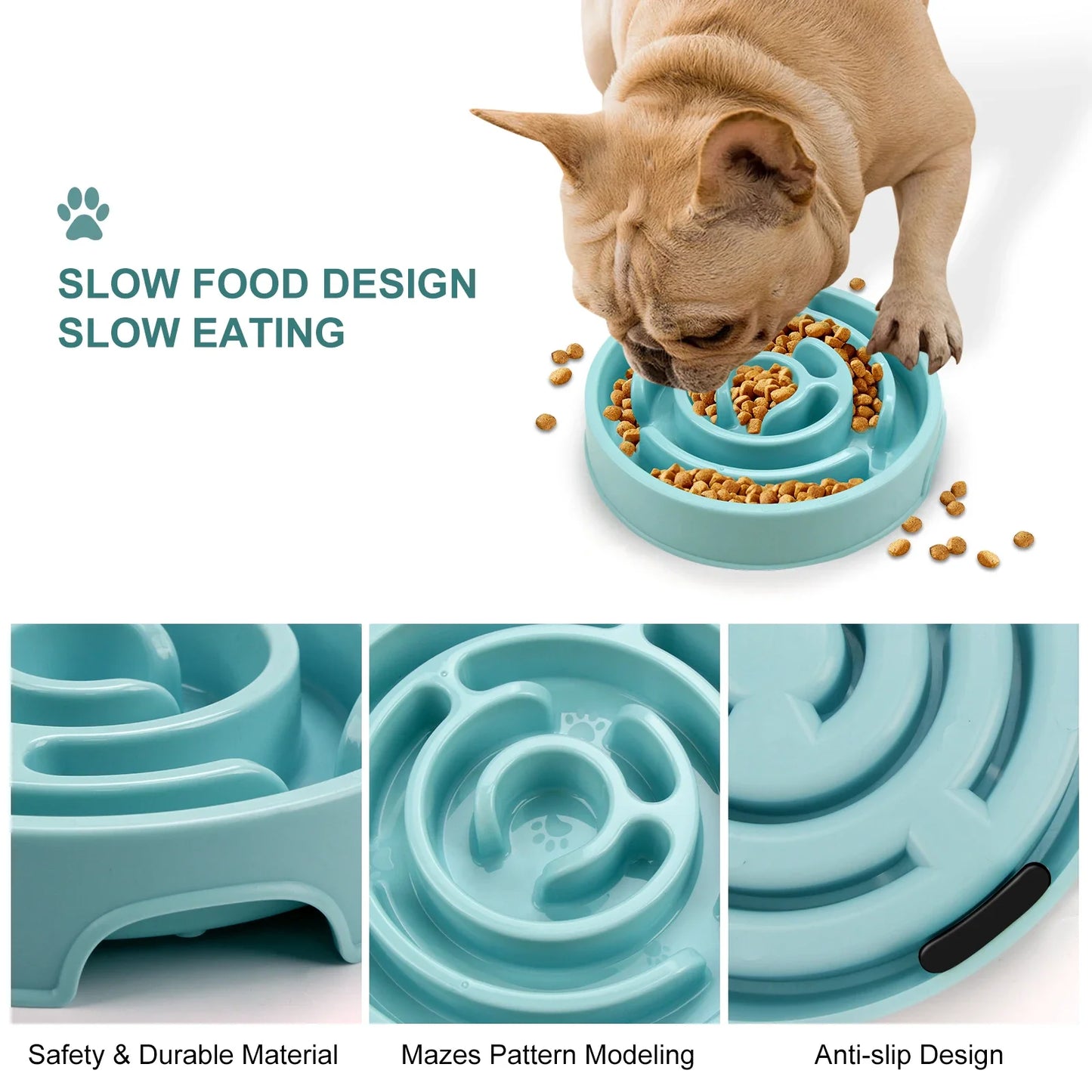 Slow Feeder Bowl for Dogs & Cats – Healthy Eating