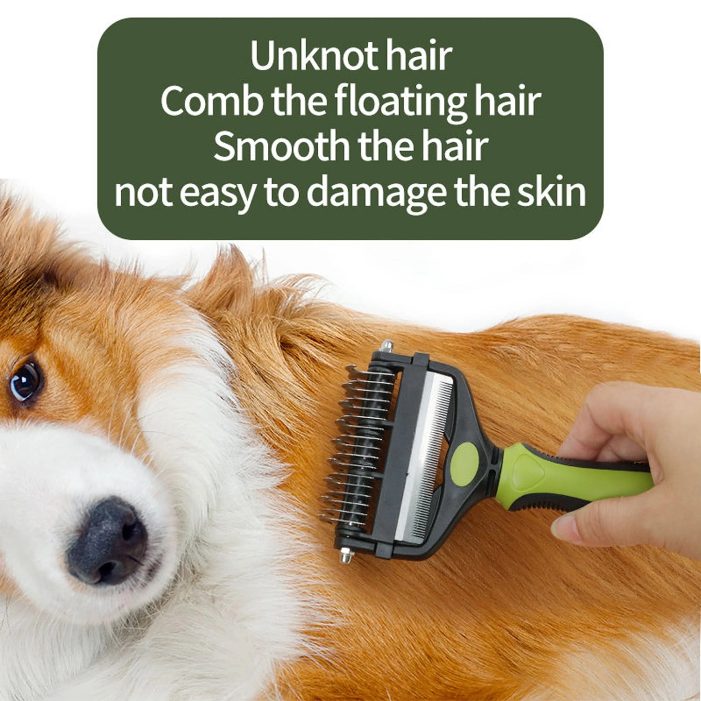 3-in-1 Pet Deshedding Brush – Reduce Shedding by 95%