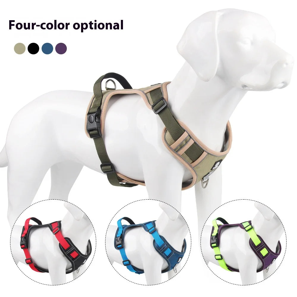 Anti-Pull Reflective Dog Harness – Safe & Comfortable Walks