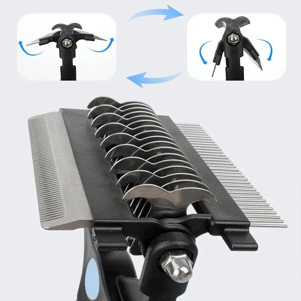 3-in-1 Pet Deshedding Brush – Reduce Shedding by 95%
