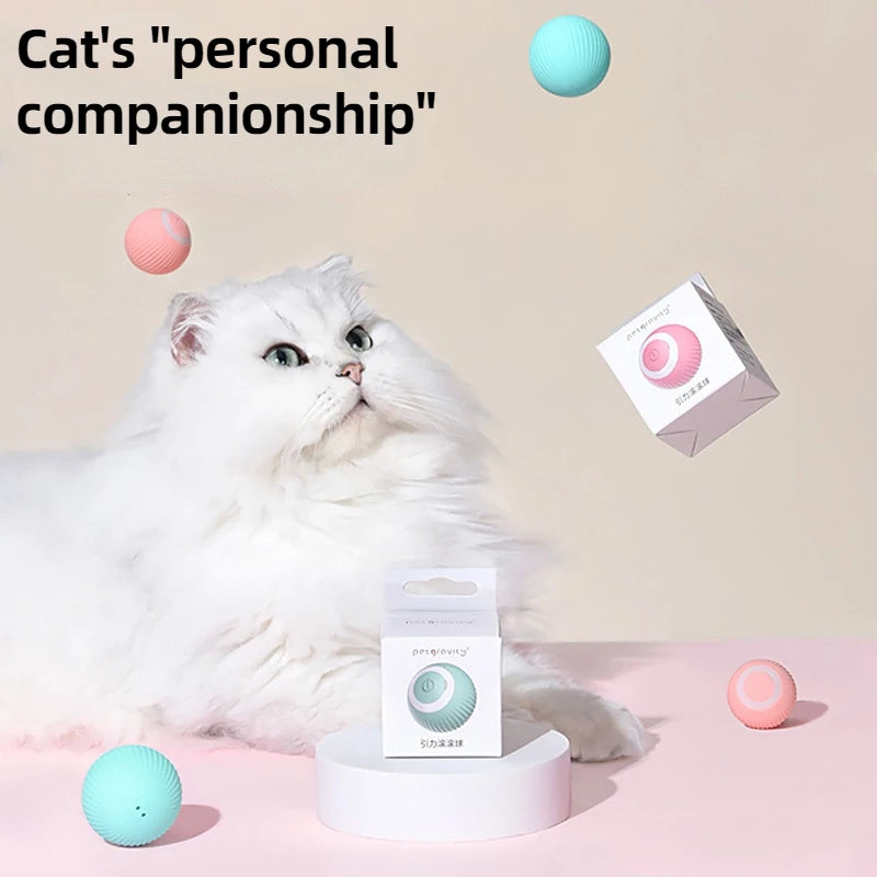 Smart Rolling Ball for Cats – Endless Fun & Exercise