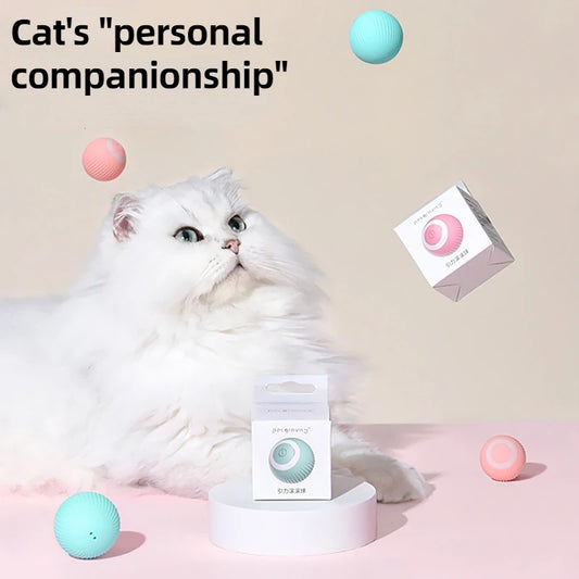 Smart Rolling Ball for Cats – Endless Fun & Exercise