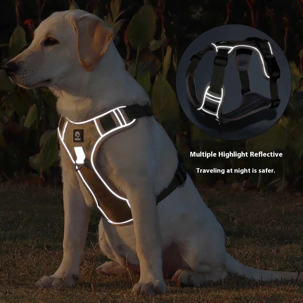 Anti-Pull Reflective Dog Harness – Safe & Comfortable Walks